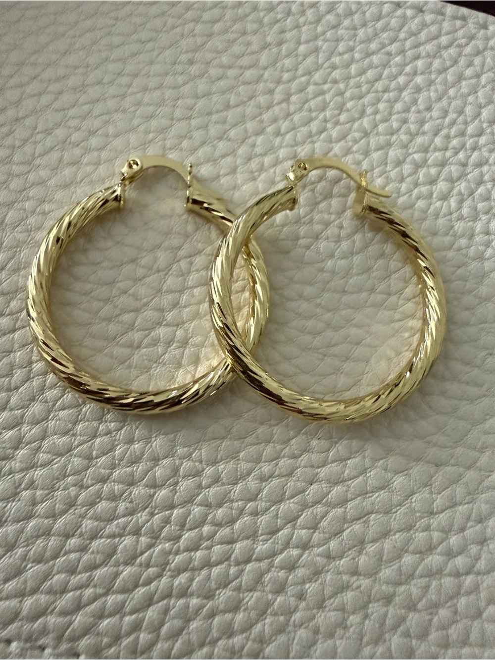 Classic Gold-Tone Twisted Hoop Earrings *NEW